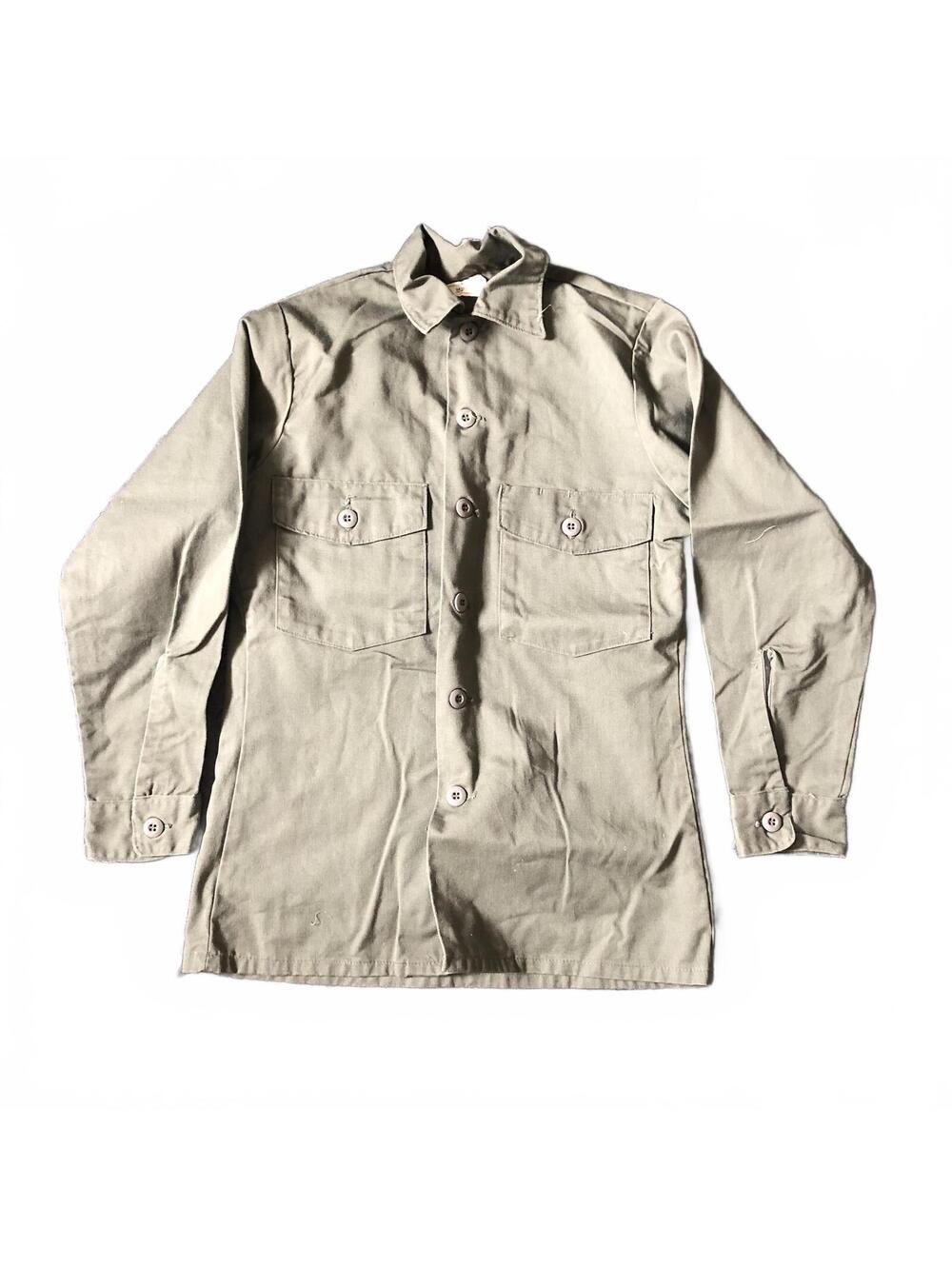 Vintage Military US Army OG 507 Utility Shirt 14.5 x 31
